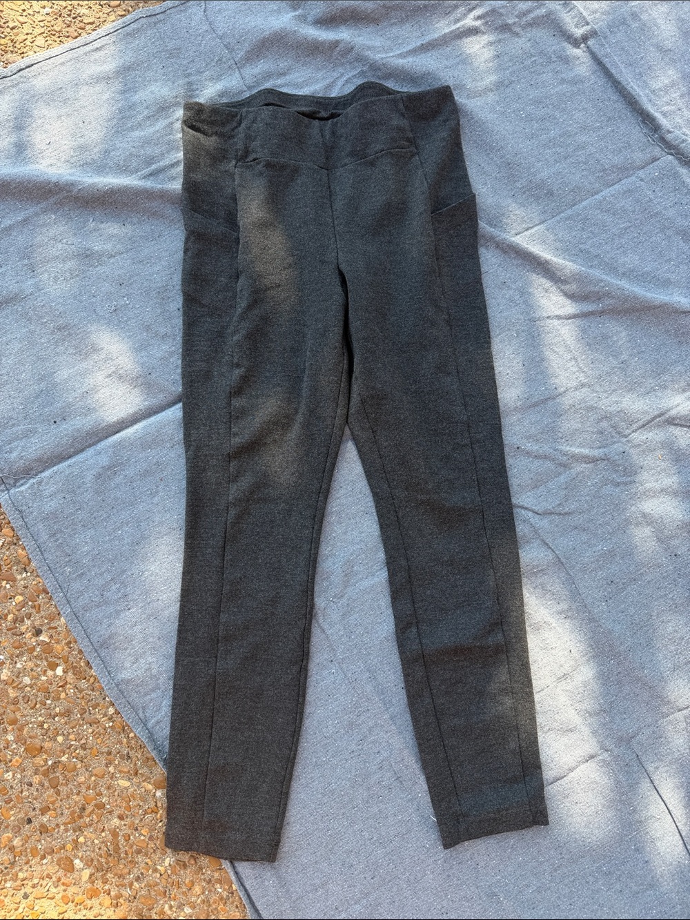 CAbi Women’s Charcoal Gray Knit Leggings